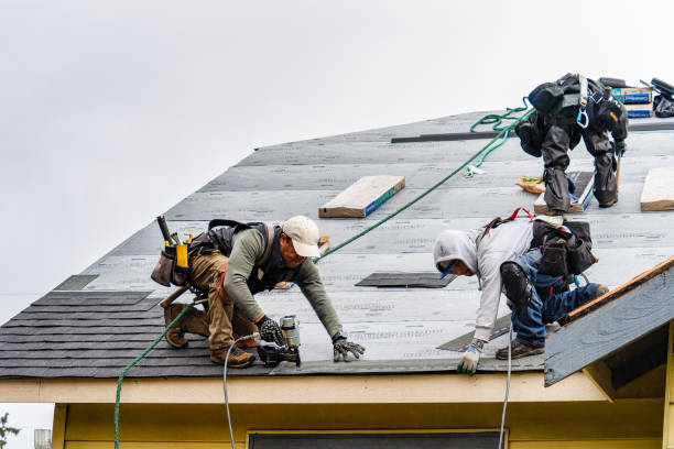 Professional Roof Installation technician working in Vergennes, VT